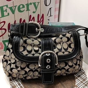 💣 GUC Coach #F15203 Signature Collection Soho Campbell Shoulder Buckle Bag, M